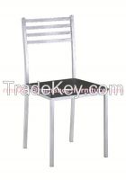 dining chair, powder coating/hard leather, C047