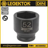 Cr-Mo 3/4 inch Drive Deep Impact Socket 52mm Lifetime warranty A531052