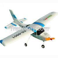 Micro RC aircraft Cessna 182 with radio control and speed controller