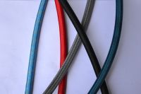 Heat resistant teflon flexible hoses with textile braid cover