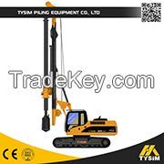Hydraulic rotary drilling rig, KR90C with CAT chassis, boring machine