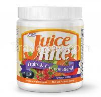 JUICE-RITE FRUITS &amp; GREENS BLEND (Organic) 390g