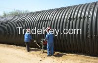 plastic coated corrugated steel plates for culvert building