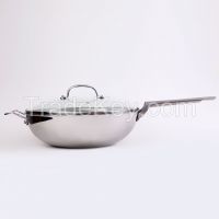 Tidi Brand new titanium cookware titanium skillet for household composite wok 