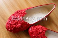 Wedding Shoes, Lace Bridal Shoes, Flat Lace Bridal Shoes, Pearl Bridal Shoes, Bridesmaid Shoes, Beaded Lace Shoes, Crystal Lace Shoes