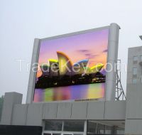 high brightness led display used in builing advertisng