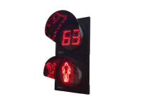 200 mm Animated Pedestrian Signal Head With Countdown Clock