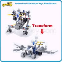 Genius New Design Robot Block Transformable into Car Robocar Poly Cons