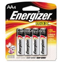 Energizer MAX Alkaline Batteries, AA, 4 Batteries/Pack