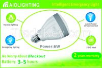 6WAIOLIGHTING Intelligent LED 4W Rechargeable bulb with portable torch function
