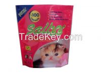 2kg stand up cat litter bag with zipper