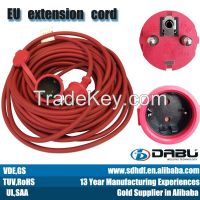 waterproof extension cord with VDE, CE, ROHS approval
