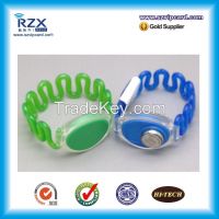High quality silicone adjustable bracelet rfid wristband with MIFARE Classic 1K/ 4K