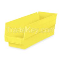 AKRO-MILS  30120YELLO  F8466 Shlf Bin 11-5/8 in L 4-1/8 in W 4 In H