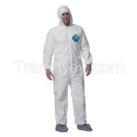 DUPONT- TY122SWHLG002500 D2201 Hooded Tyvek(R) White Boots L PK 25