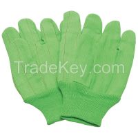 CONDOR 4NMU5 Canvas Gloves Cotton L Hi Vis Green PR