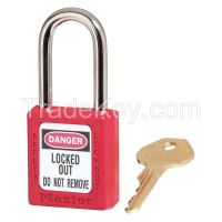 MASTER LOCK 410RED D1944 Lockout Padlock KD Red 1/4In Shackle Dia