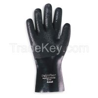 ANSELL 12-214 Chemical Resistant Glove, PVC, 14" L, PR