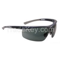 NORTH BY HONEYWELL T5900WBLS Safety Glasses Smoke Lens Half Frame