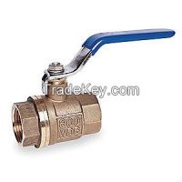 APPROVED VENDOR 6GD14 Brass Ball Valve Inline FNPT 1/2 In