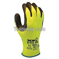 SHOWA BEST STEX300L09 G2616 Cut Resistant Gloves Yellow/Black L PR