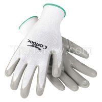 CONDOR 3BA54 D1512 Coated Gloves L Gray/White PR