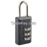 MASTER LOCK 646D Combination Padlock Side 3Dial Black