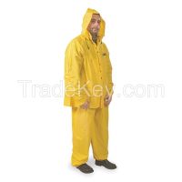 CONDOR 3AK84 D2283 3 Piece Rainsuit w/Detach Hood Ylw XL