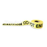 APPROVED VENDOR 16004 Barricade Tape Yellow/Black 1000ft x 3In