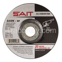 UNITED ABRASIVES-SAIT 20062 Depressed Center Whl, T27,4.5x1/4x7/8, AO