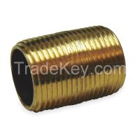 APPROVED VENDOR 1VGP3 Nipple Red Brass 1/2 x Close Threaded
