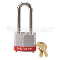 MASTER LOCK 3LHRED D1931 Lockout Padlock KD Red 9/32 in Dia.