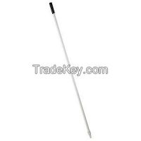 TOUGH GUY 1VAC6 Broom Handle Fiberglass Wht 5 ft in L