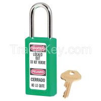 MASTER LOCK 411GRN D1948 Lockout Padlock KD Green 1/4In. Dia.