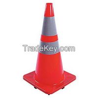 APPROVED VENDOR 6FHA1 Traffic Cone 28In Fluorescent Red/Orange