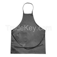 CHEF REVIVAL 601BACBK Bib Apron Full Length Side Pocket Black