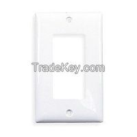 HUBBELL WIRING DEVICE-KELLEMS NP26W Wall Plate GFCI 1Gang White