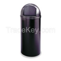 RUBBERMAID FG816088BLA D1952 Side Opening Trash Can Round 15 gal.