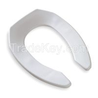 BEMIS 1955CT000 Toilet Seat Open Front 18-3/8 In