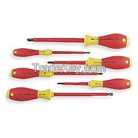 WIHA TOOLS 32092 Insulated Screwdriver Set Combo 6 Pc