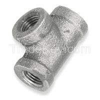 APPROVED VENDOR 5P848 Tee 1-1/2 In NPT Malleable Iron