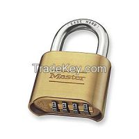 MASTER LOCK 175 Combination Padlock Bottom 4 Dial Silver