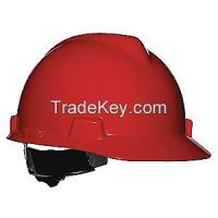 MSA  475363 D0312 Hard Hat FrtBrim Slotted 4Rtcht Red