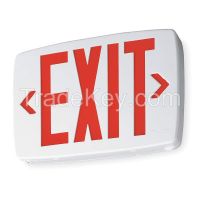 ACUITY LITHONIA LQM S W 3 R ELN 120/277M6 Exit Sign w/ Btry Back Up, 0.71W, 1 or 2