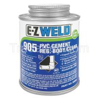 EZ WELD  WW90503  Cement, 16 Oz, Clear, PVC, Low VOC