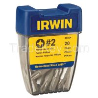 IRWIN  357320  Square Recess Insert Bit #2 1 In PK 20