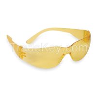 CONDOR  1XPJ5 Safety Glasses Amber Scratch-Resistant