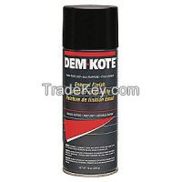 DEM-KOTE  6FGH4 Spray Paint, Black, 10 oz.