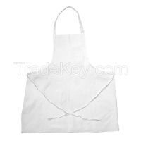 CHEF REVIVAL 600BAW Bib Apron Full Length Pencil Pocket Wht