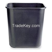 RUBBERMAID FG295600BLA Open-Top Trash Can Rectangular 7 gal.